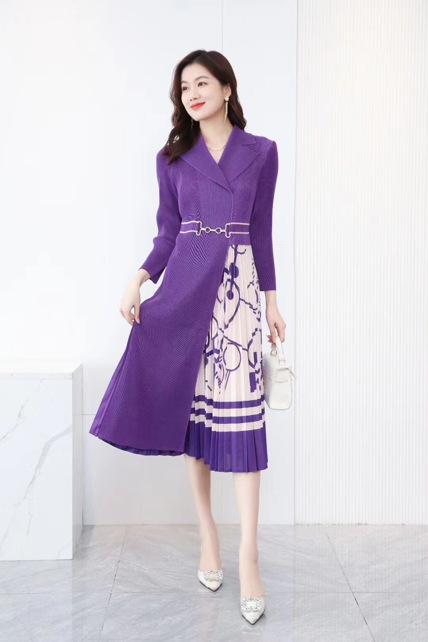 ĐẦM DẬP LY DIOR KHÓA EO D186